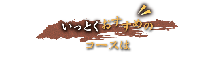 いっとくおすすめの コースは